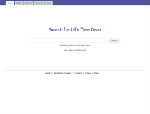 Tablet Screenshot of lifetimedeals.com